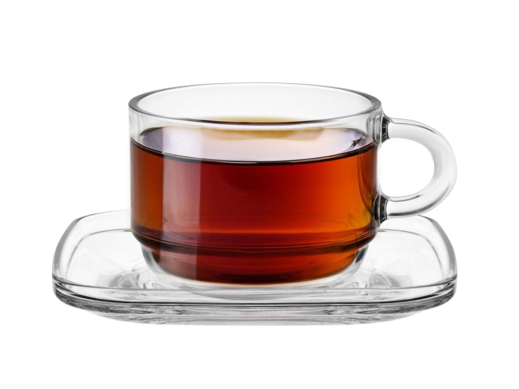 Komplet kawowy LAV Cozy 200ml 12szt 6 osób - szklane filiżanki