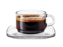 Komplet kawowy LAV Cozy 200ml 12szt 6 osób - szklane filiżanki