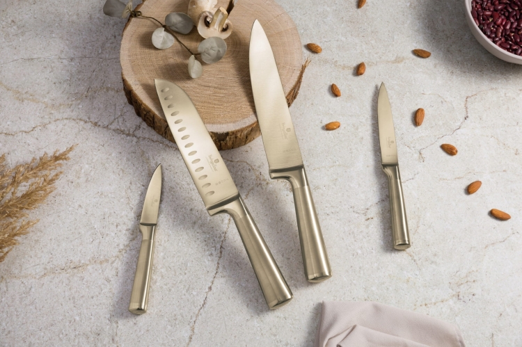 Zestaw noży Berlinger Haus noże złote gold leonardo BH-2976