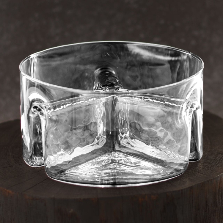 Salaterka trójdzielna na przekąski, słodycze KROSNO 18 cm (SM)