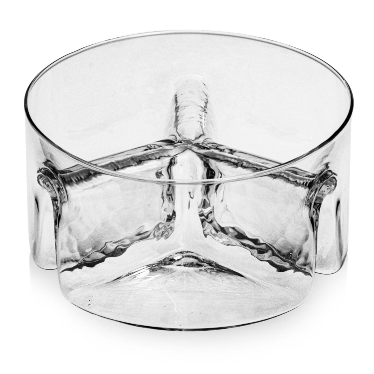 Salaterka trójdzielna na przekąski, słodycze KROSNO 18 cm (SM)