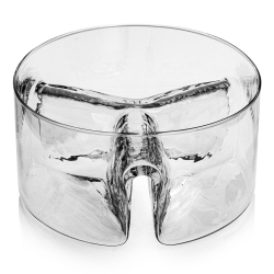 Salaterka trójdzielna na przekąski, słodycze KROSNO 18 cm (SM)