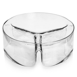 Salaterka trójdzielna na przekąski, słodycze KROSNO 24 cm (SM)