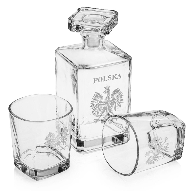 Zestaw do whisky 2+1 - ORZEŁ - Godło Polska (burbon+2xTG)