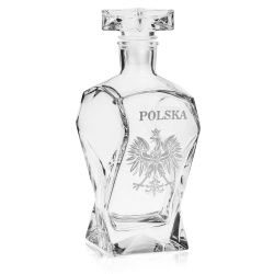 Karafka do whisky z grawerem POLSKA + ORZEŁ 750 ml