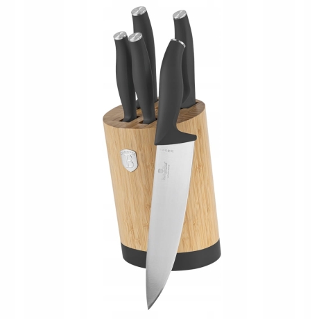 Przejdź do produktu Noże w bloku stojaku Berlinger Haus Matte black BH-2753