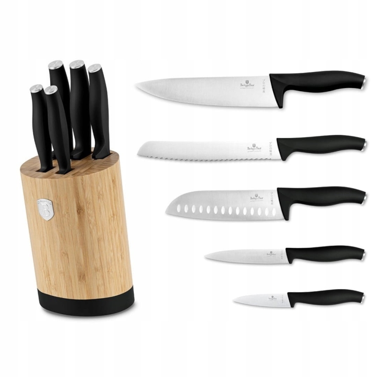 Noże w bloku stojaku Berlinger Haus Matte black BH-2753