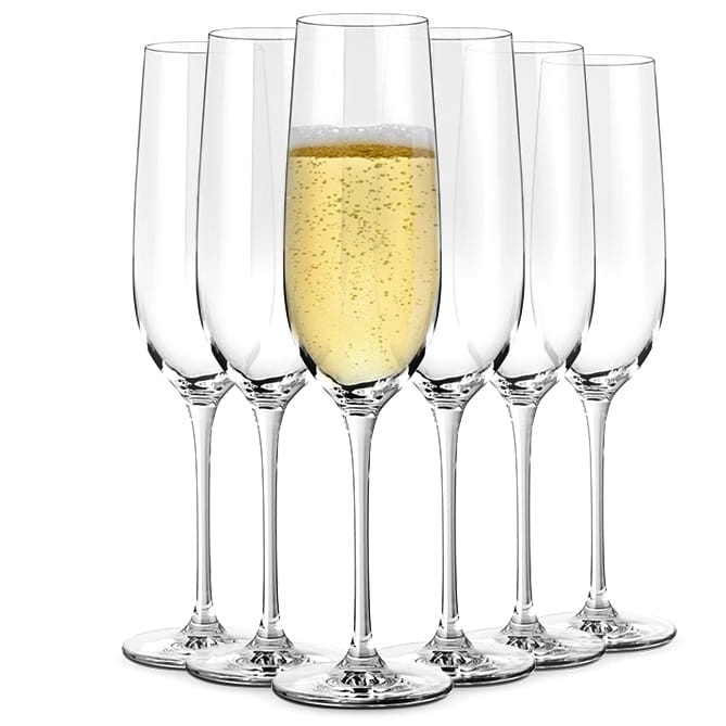 Kieliszki do szampana prosecco BOHEMIA Lucy 270ml 6szt