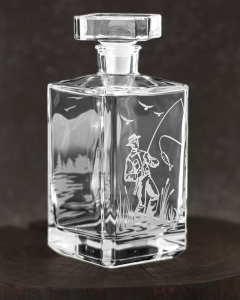 Wędkarski komplet do wódki likieru 6+1 karafka + kieliszki (Burbon + 6x 25ml)