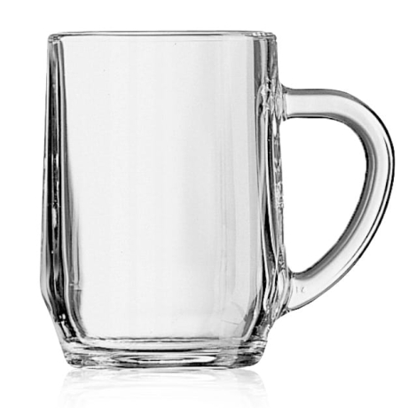 Przejdź do produktu Solidne klasyczne GŁADKIE kufle z uchem do piwa LUMINARC Haworth 570ml 6szt