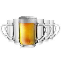 Solidne klasyczne kufle do piwa z uchem Luminarc Arcoroc Haworth 570ml 6szt