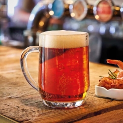 Solidny klasyczny GŁADKI kufel z uchem do piwa LUMINARC Haworth 570ml 1szt