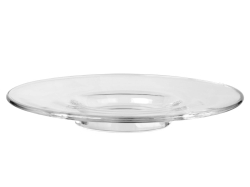 Spodek szklany okrągły podstawka talerzyk "Luna" 16,5cm 6szt