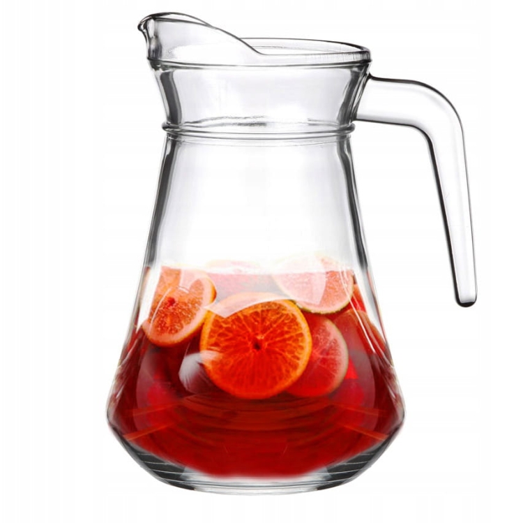 Dzbanek szklany z rączką do napojów Glasmark Press 1,25L