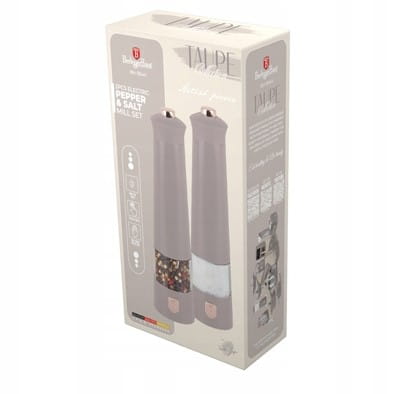 Zestaw elektryczny młynek do pieprzu soli Berlinger Haus Taupe BH-9544
