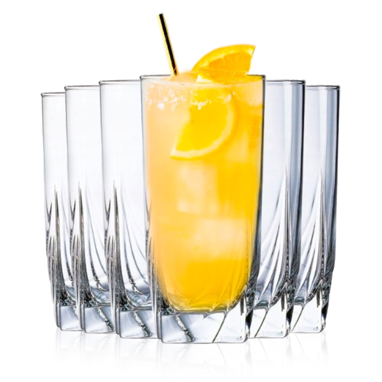 Komplet 12szt niskie + wysokie szklanki do napojów AMBITION Tropicana