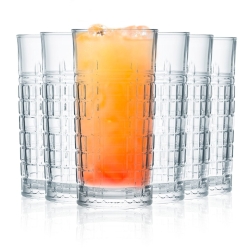 Szklanki wysokie long drink do drinków, soku, wody AMBITION Jack 350ml 6szt