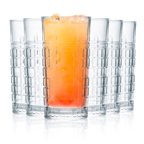 Przejdź do produktu Szklanki wysokie long drink do drinków, soku, wody AMBITION Jack 350ml 6szt