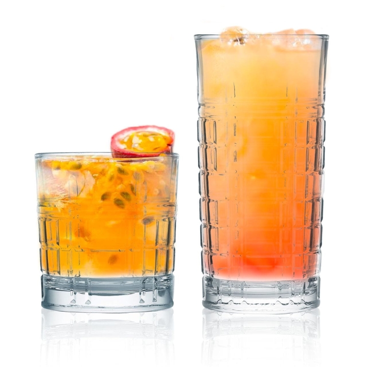 Komplet 12szt niskie + wysokie szklanki do napojów AMBITION Jack