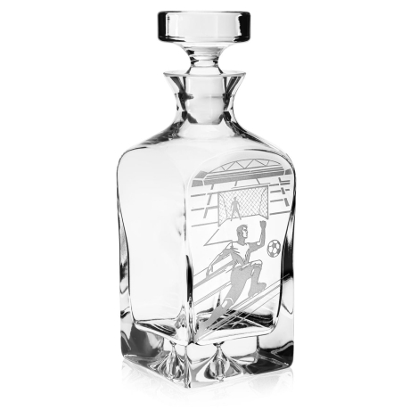 Przejdź do produktu Karafka kwadratowa do whisky "PIŁKA" 750ml