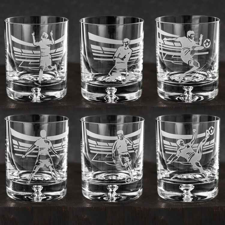 Szklanki do whisky PIŁKA 250 ml | 6 szt. w skrzynce Szklanka.pl
