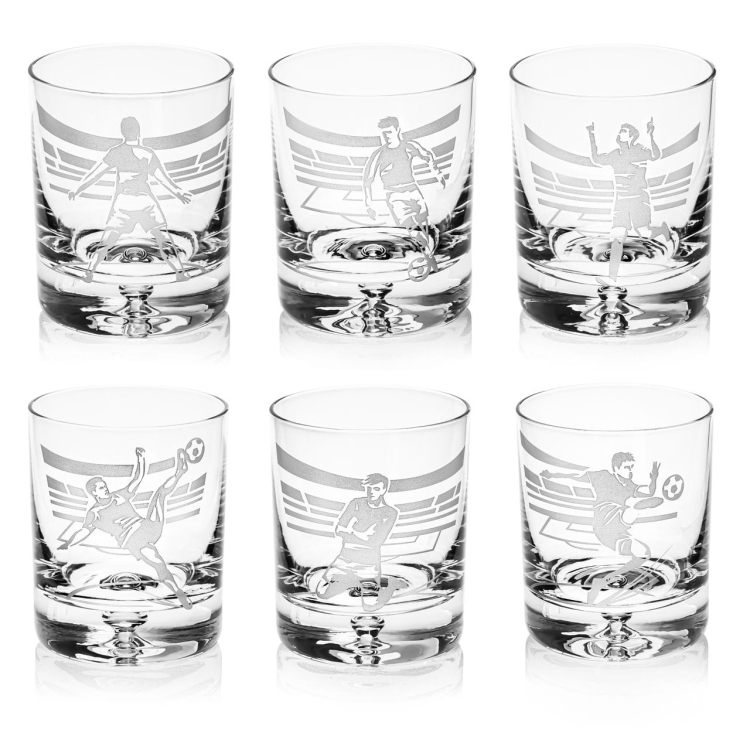 Szklanki do whisky PIŁKA 250 ml | 6 szt. w skrzynce Szklanka.pl