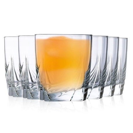 Przejdź do produktu Szklanki niskie do whisky, soku, wody AMBITION Tropicana 300ml 6szt