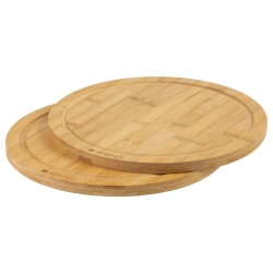 Zestaw 2 okrągłych desek bambusowych do krojenia Ambition Pezzi 28cm