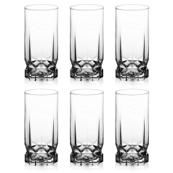 Szklanki wysokie long drink AMBITION Diamond 325ml 6szt