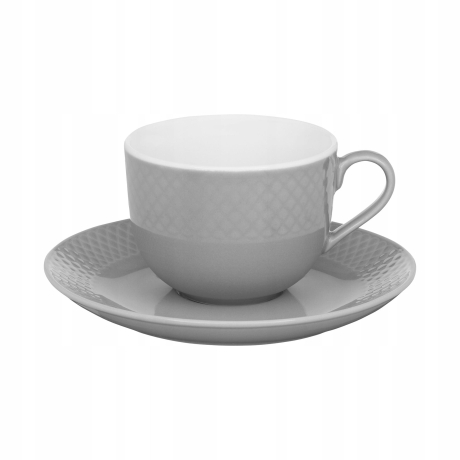 Przejdź do produktu Komplet filiżanek do kawy AMBITION Sonia SZARY 220ml + 6 spodków 12el