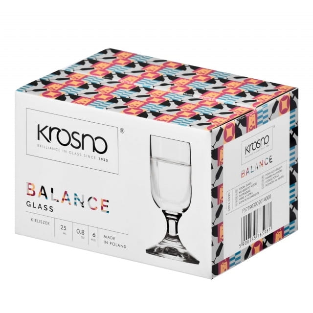 Kieliszki do wódki shotów KROSNO Balance 20/25 ml