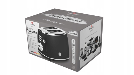 Przejdź do produktu Toster opiekacz do tostów grzanek Berlinger Haus matt black BH-9642