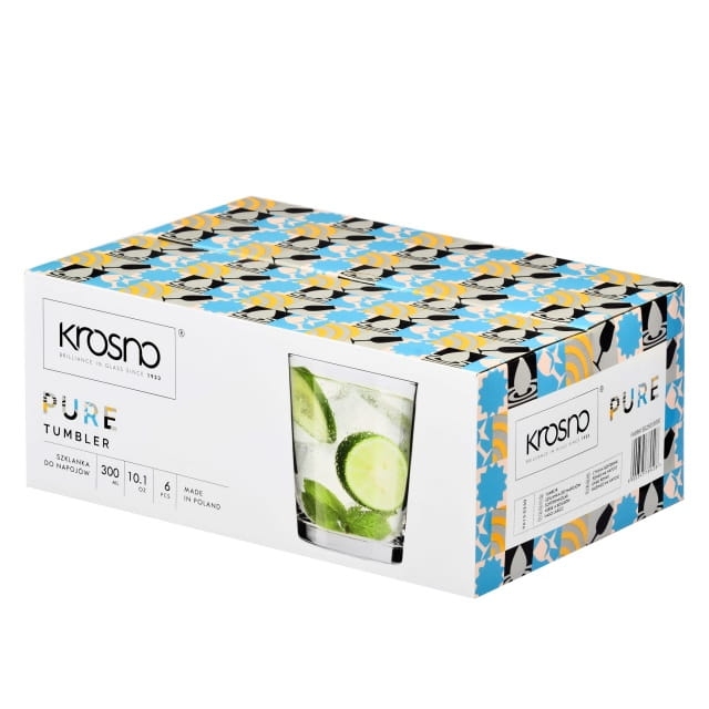 Rozchylane szklanki do whisky, soku KROSNO Pure 250/300ml