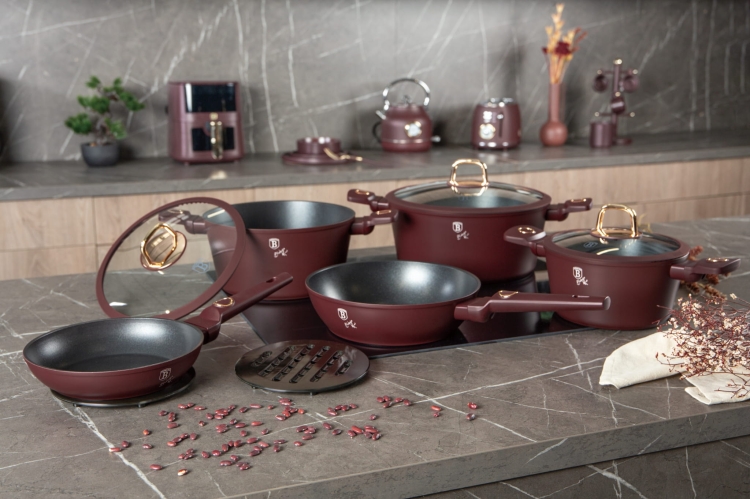 Garnki przybory zestaw 10el Berlinger Haus Leonardo BH-8050