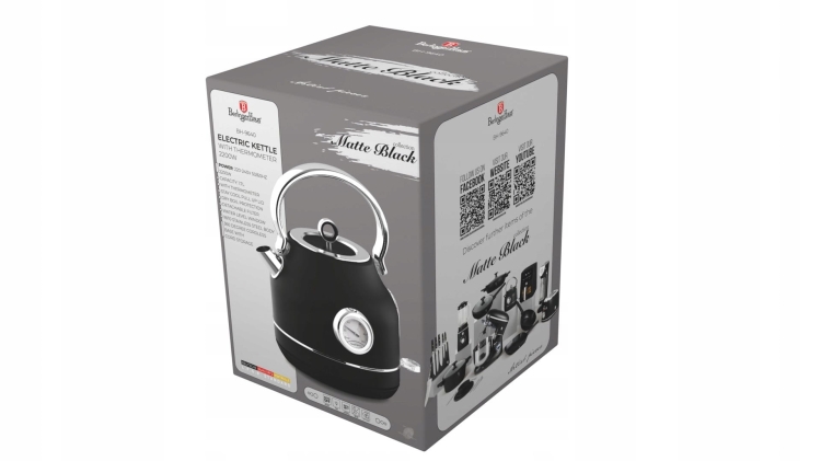 Berlinger Haus Czajnik elektryczny Matte black 1,7L BH-9640