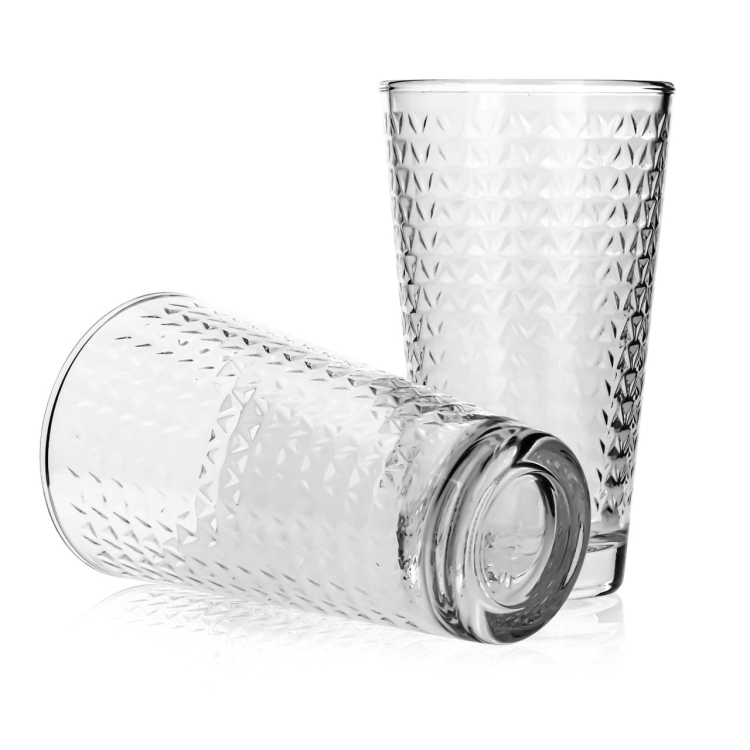 TG TURID Trójkąty ozdobne szklanki wysokie 360ml 6szt