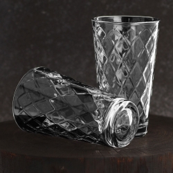 TG LOTTE Romby ozdobne szklanki wysokie 370ml 6szt