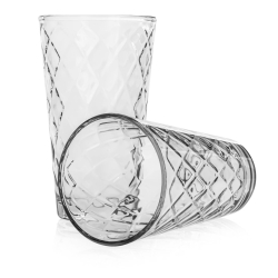 TG LOTTE Romby ozdobne szklanki wysokie 370ml 6szt