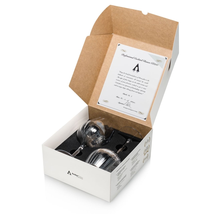 Amber Glass CG200 Kieliszki typu copa Gin&Tonic do koktajli i ginu 2x600ml