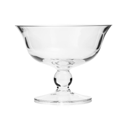 Mała szklana patera na nodze na owoce, ciastka, przekąski KROSNO Handmade 18cm