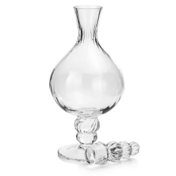 Piękna szklana karafka na nodze do wina KROSNO Handmade OPTYK 1L