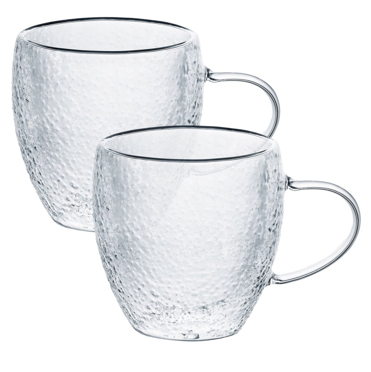 Ambition Bubble szklanki / kubki termiczne do herbaty 250ml 2szt