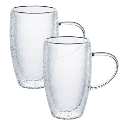 Ambition Bubble szklanki / kubki termiczne do herbaty 450ml 2szt