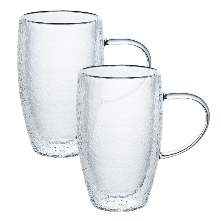 Ambition Bubble szklanki / kubki termiczne do herbaty 450ml 2szt