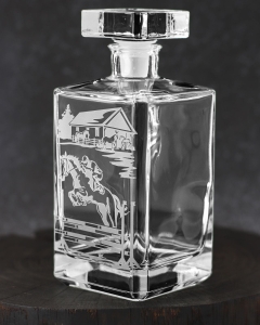 Karafka kwadratowa (burbon) do whisky "KONIE" 700ml