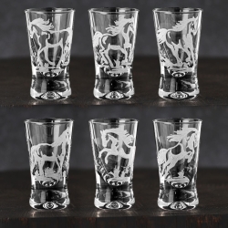 Kieliszki do wódki KONIE 25ml 6szt.
