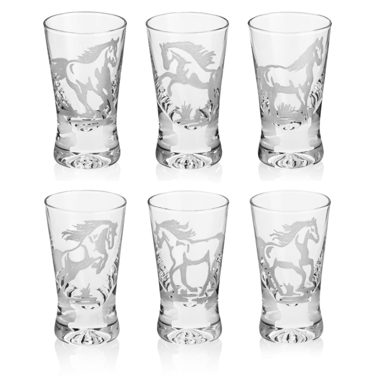 Kieliszki do wódki KONIE 25ml 6szt.