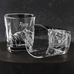 Szklanki do whisky kwadratowe Polskie Góry 300ml 6szt. w pudełku Szklanka.pl