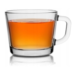 Duży solidny KUBEK szklanka z uchem JUMBO do herbaty kawy TG LENA 475ml 1szt
