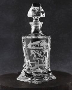 Komplet do whisky 6+1 Quadro "KONIE" karafka 770ml + szklanki 340ml